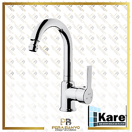 Kare Omega Mix Kuğu Lavabo Bataryası