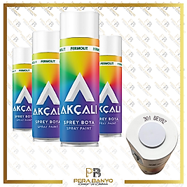 Akcali Beyaz Sprey Boya 400 ml 301