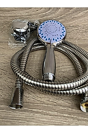 Hortumlu Mafsallı Duş Fiskiyesi Fişkiyesi Başlığı Duşluk Seti Banyo Kuvet Duşakabin Spiralli