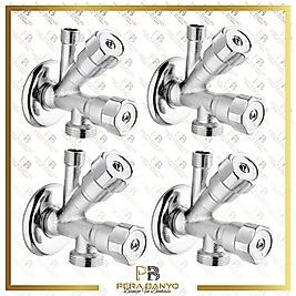 DUAL (ÇİFT) ÇATALLI ARA ÇAMAŞIR MAKİNESİ MUSLUK 4LÜ PAKET