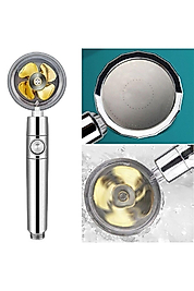 360 Derece Döner Turbo Pervaneli Serinletici Tasarım Start Stop Tuşlu Duş Başlığı