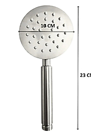 Perla Life Paslanmaz Duş Başlığı + Pvc Duş Hortumu + L Mafsal Duş Takımı Duş Seti