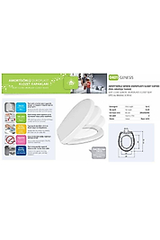 Nkp Genesis Amortisörlü+tak Çıkar Klozet Kapağı