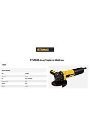 Rtm1080 Taşlama Makinesi