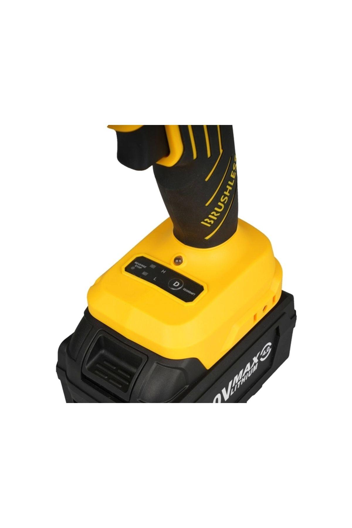Akülü Somun Sıkma Kömürsüz 1/2 350nm 2x4 Ah Akü S-lıon Rts5030