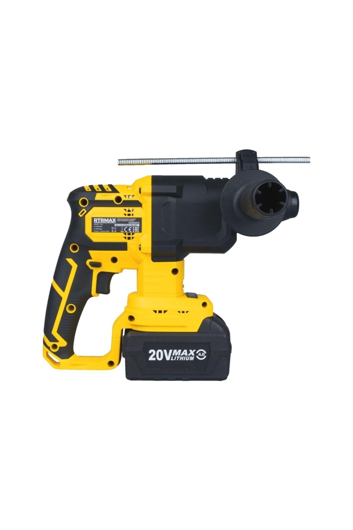 Akülü Pnömatik Kırıcı-delici Kömürsüz 1.8j 20mm 2x4 Ah Akü S-lıon Rts5040