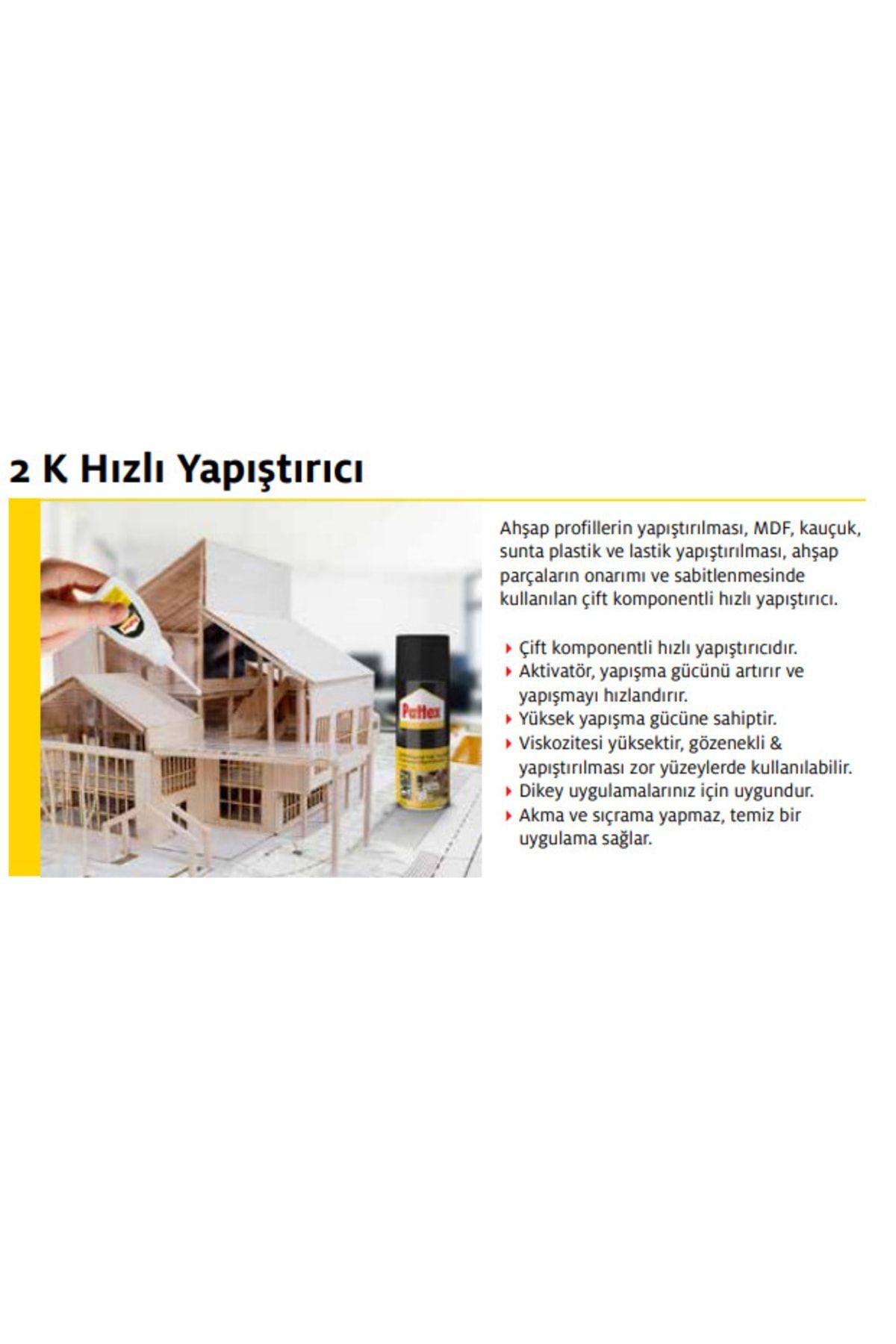 2 K Hızlı Yapıştırıcı 400 + 70 Ml 4'lü Paket