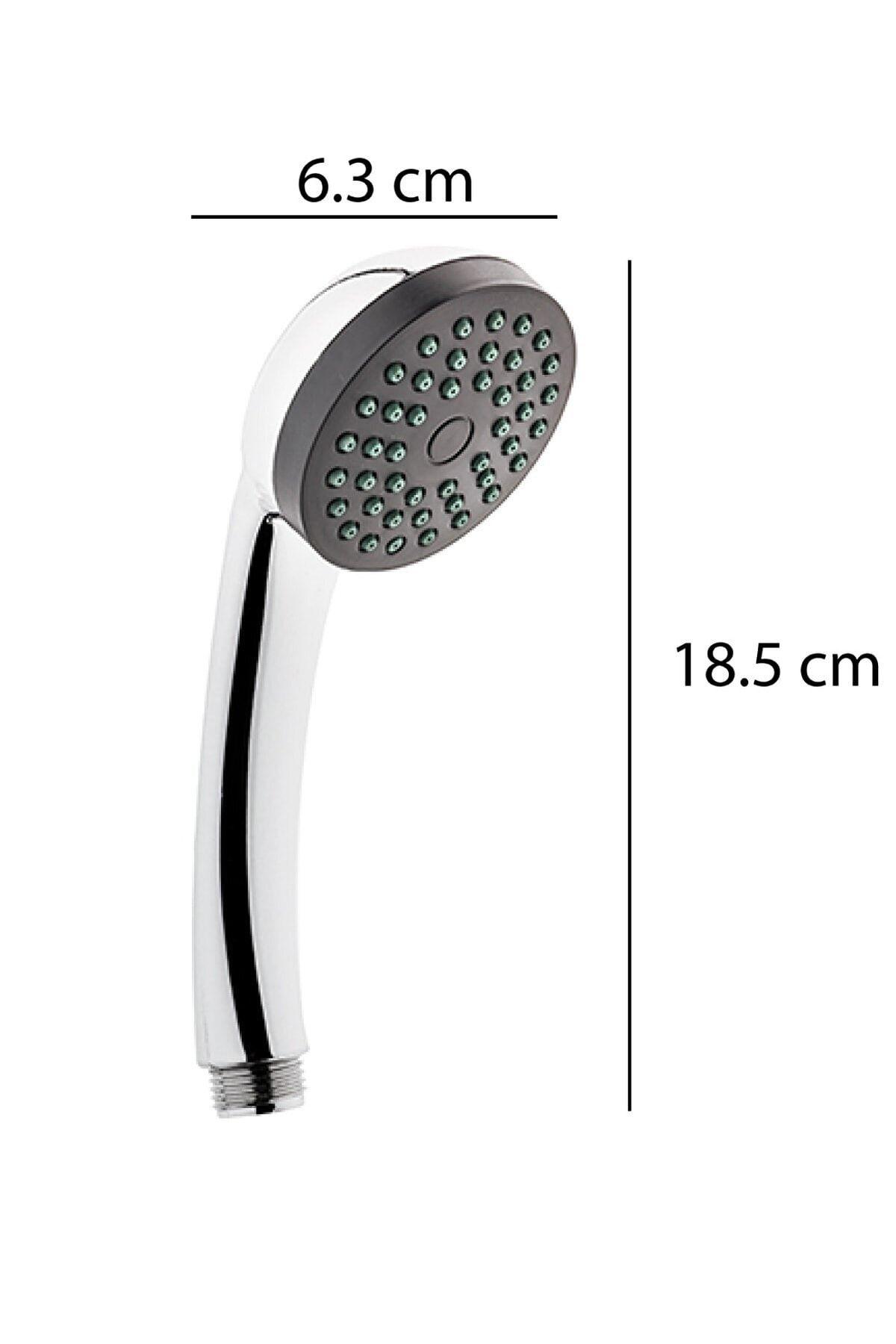 Pera Caprice Duş Başlığı + Vera Pvc Hortum + Vakumlu Mafsal Duş Takımı