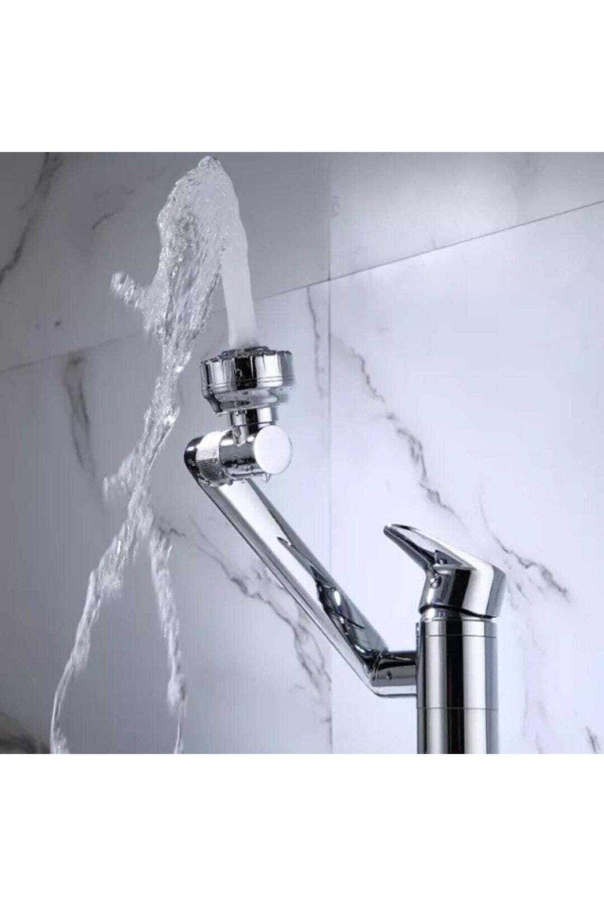 Fleko Gümüş Krom Robot Musluk Her Şekle Girebilen Mutfak Lavabo Evye Batarya