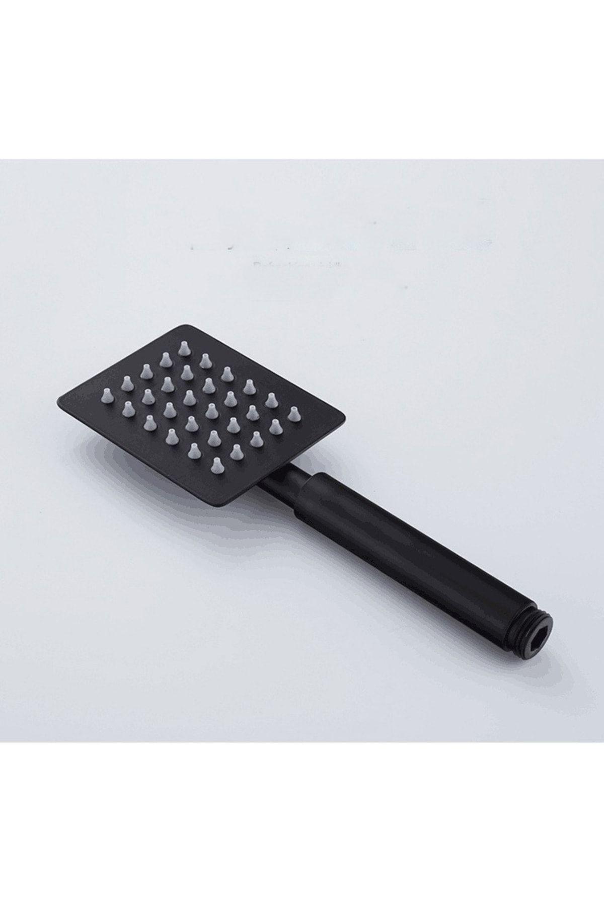 Siyah Inox Mafsallı Duş Seti Duş Başlığı