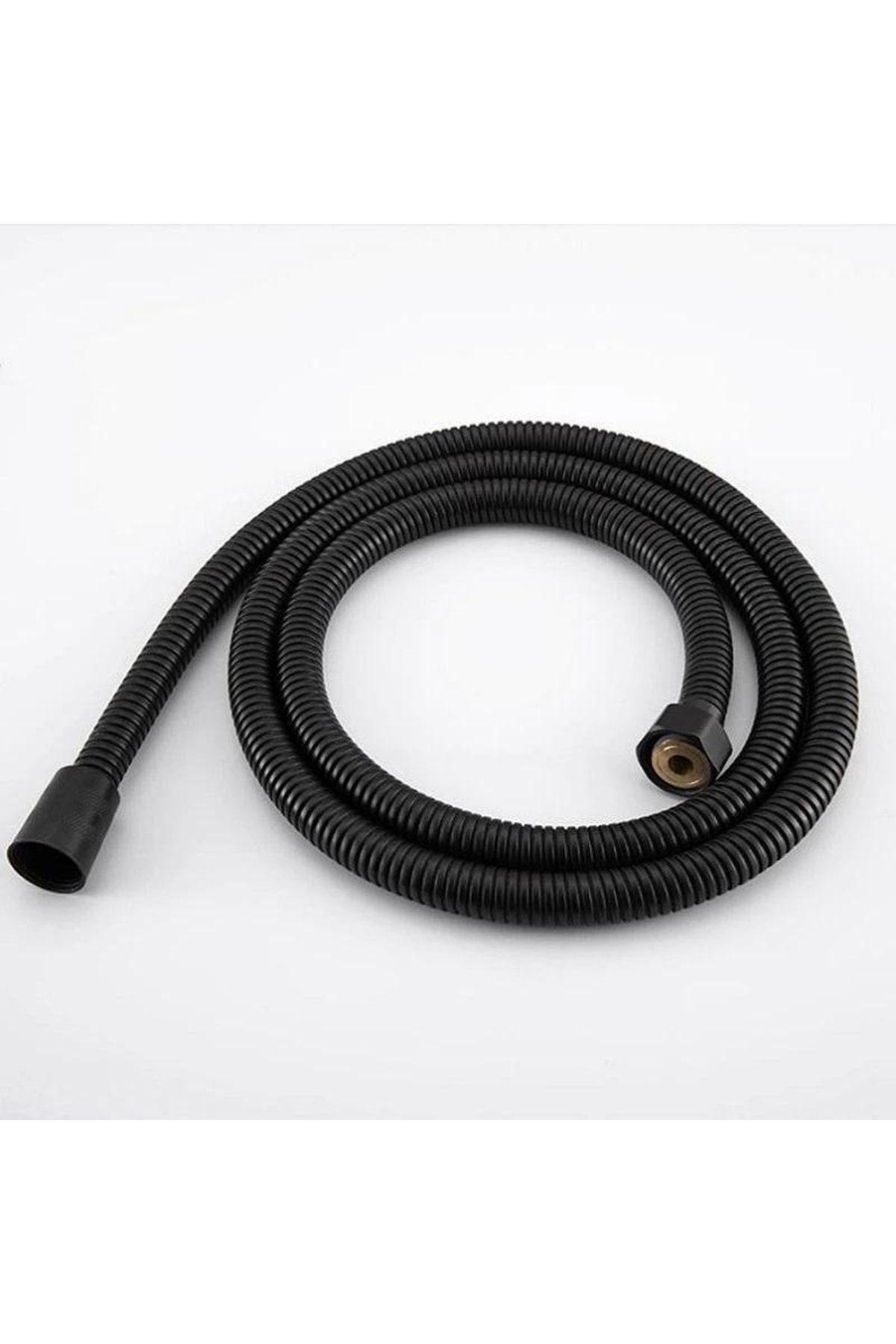 Siyah Inox Mafsallı Duş Seti Duş Başlığı