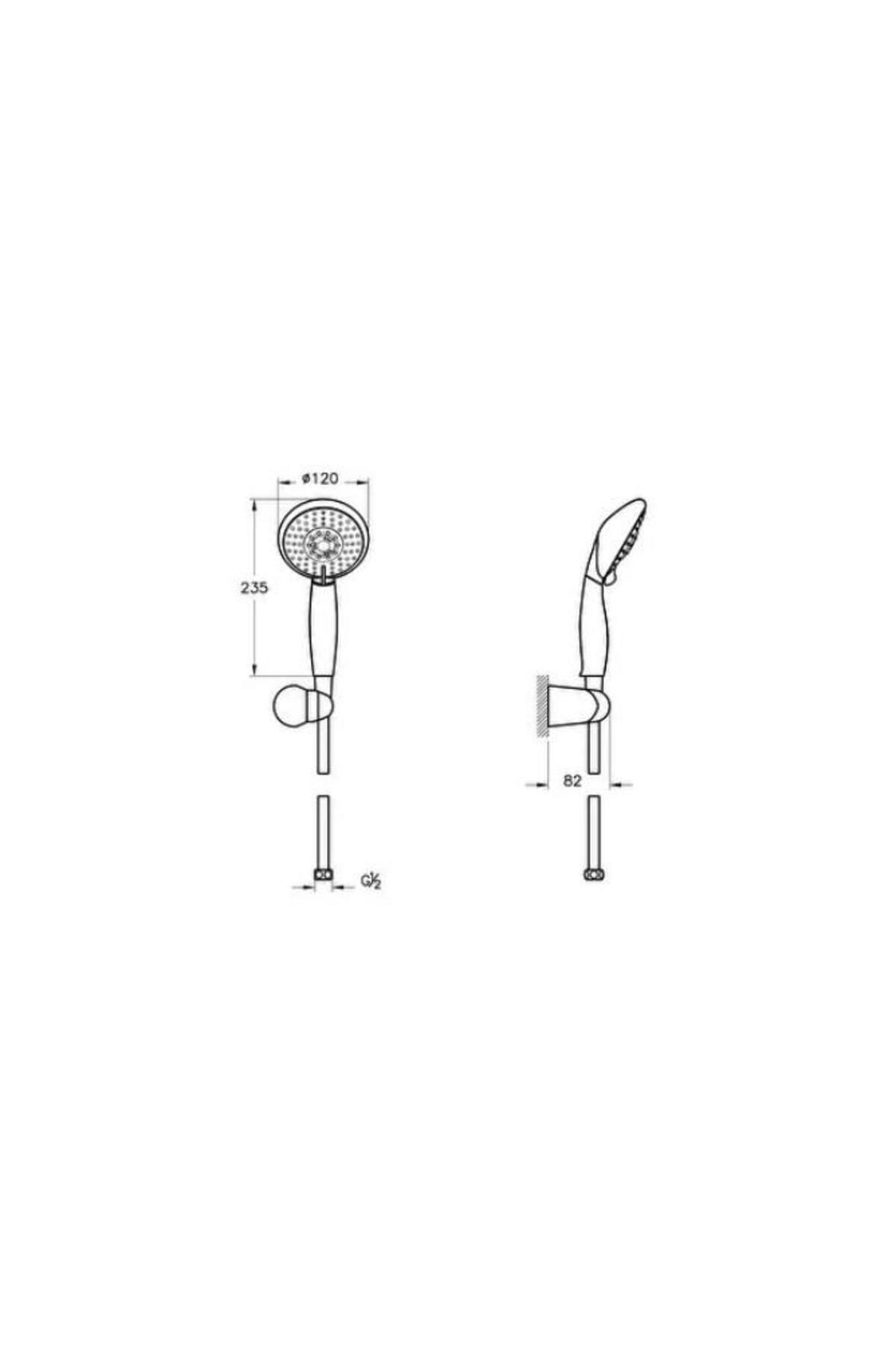 Artema Cozy A45681 5f El Duşu Takımı, Krom