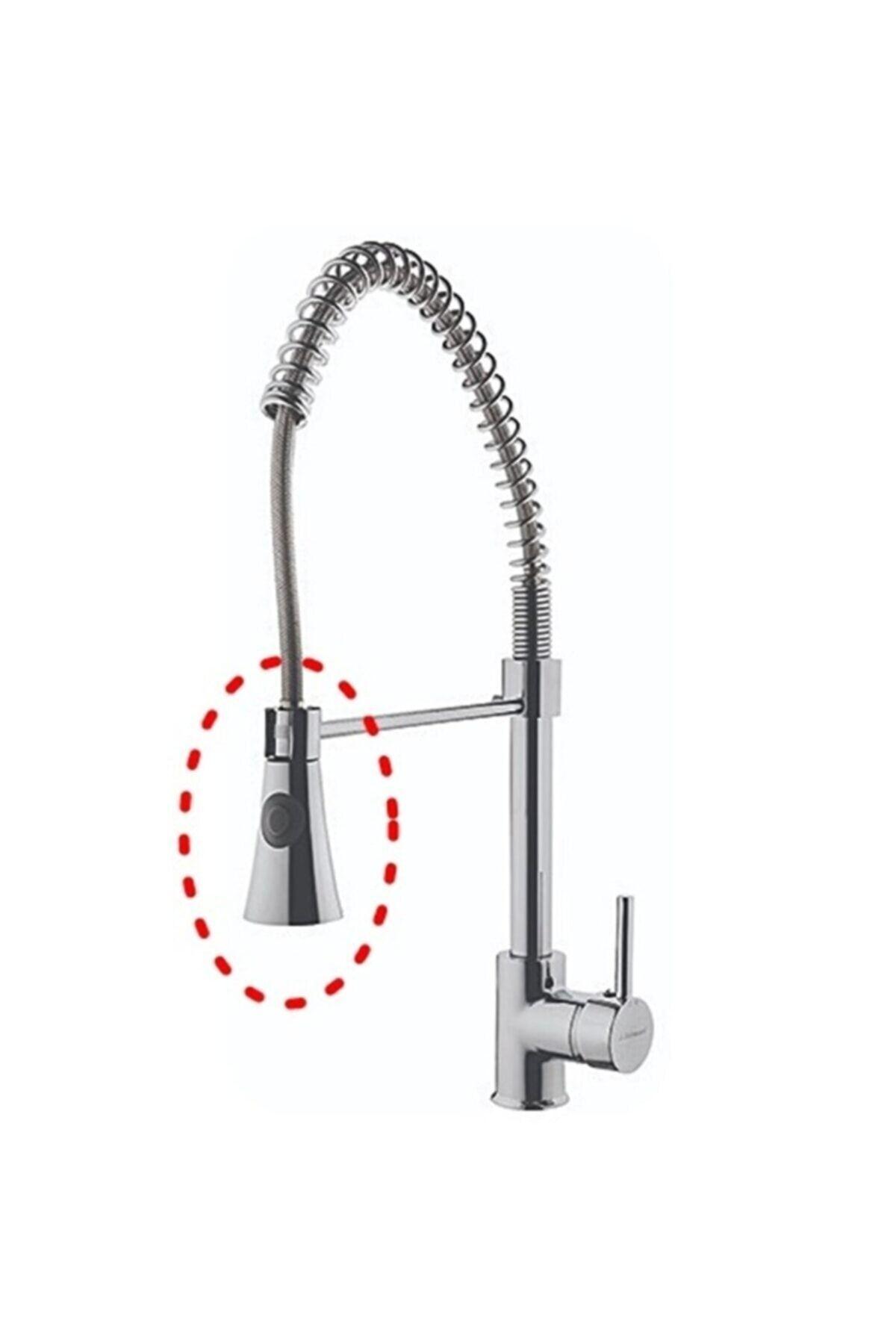 Elifsu Endüstriyel Ve Spiralli Mutfak Evye Bataryası El Duşu-batarya Boru Ucu Başlığı 2fonksiyonlu