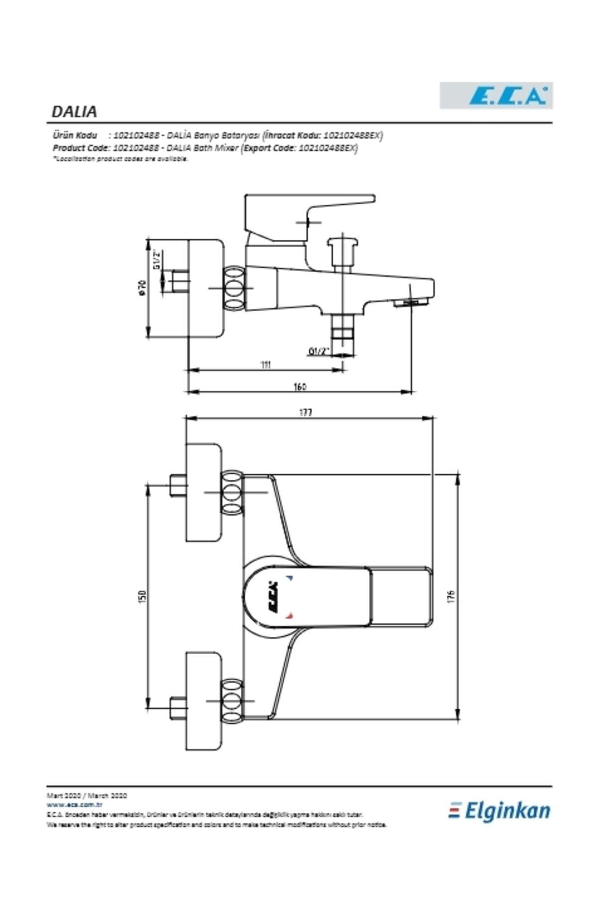 E.c.a Dalia Banyo Bataryası